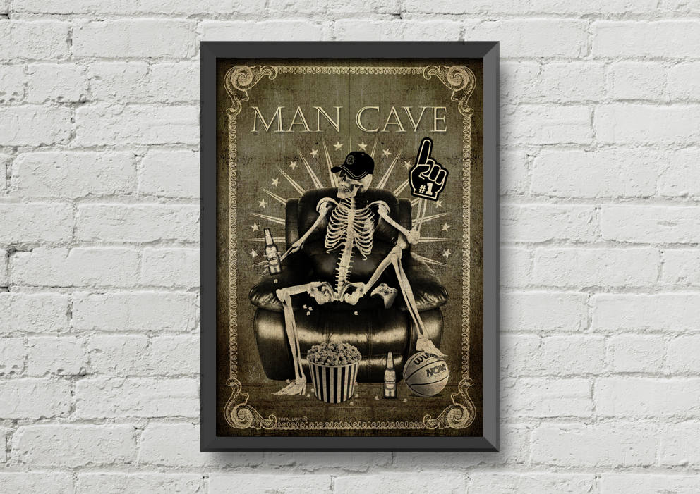 Man cave decor,man cave art,skulls art,man cave,wall decoration,man cave gifts,gothic poster,Home Decor,horror poster,mans gifts,gothic art,