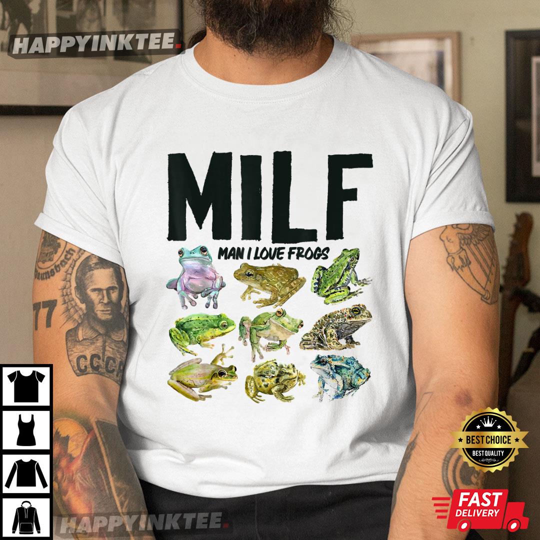 Man I Love Frogs Amphibian T-Shirt