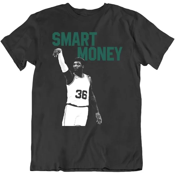 Marcus Smart The Smart Money Boston Basketball Fan T Shirt Classic Black Medium