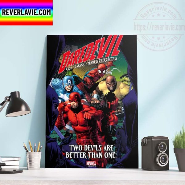 Marvel Daredevil Chip Zdarsky Marco Checchetto Two Devils Are Better Than One Home Decor Poster Canvas