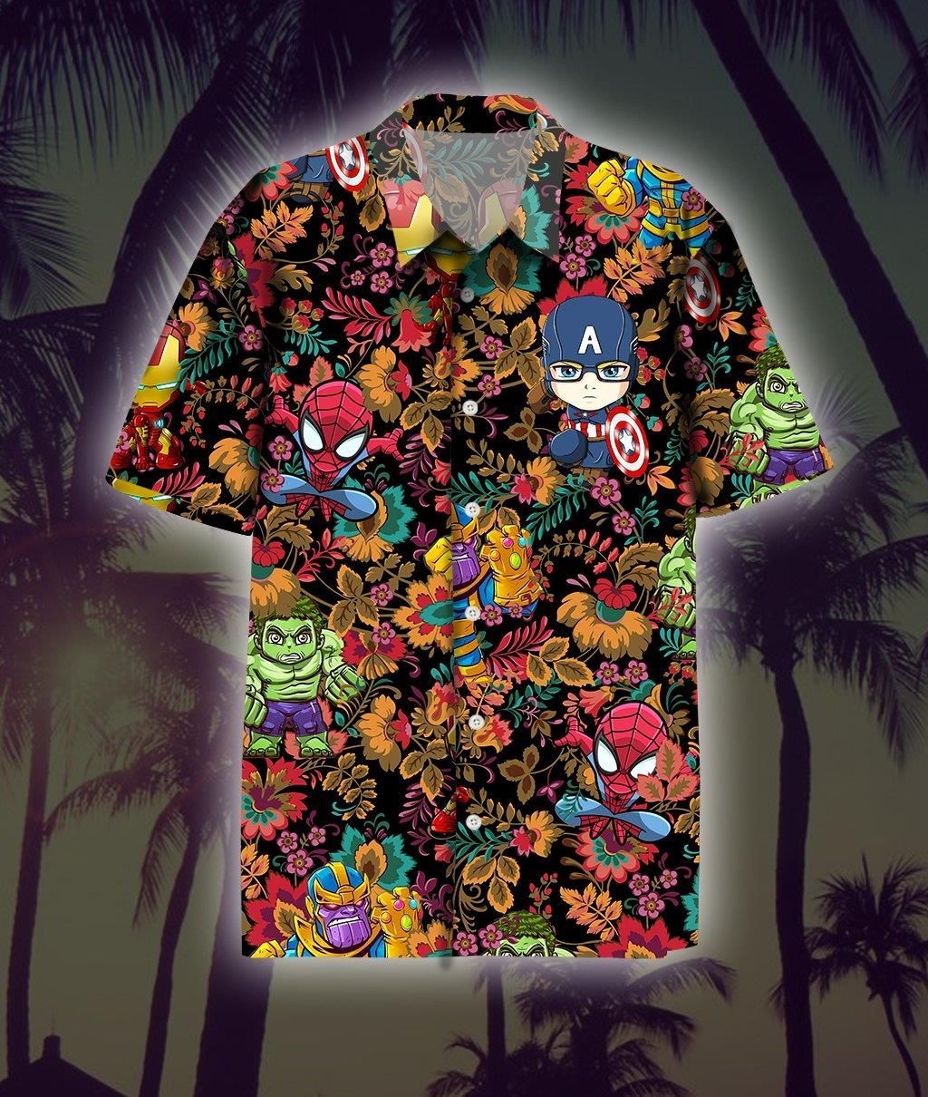 Marvel Hawaii Shirt Ver 1 Summer Button Up Shirt For Men Beach Wear Short Sleeve Hawaii Shirt