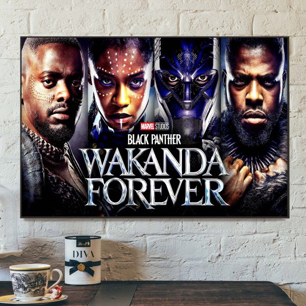 Marvel Studio Black Panther 2 Wakanda Forever Marvel Home Decor Poster Canvas