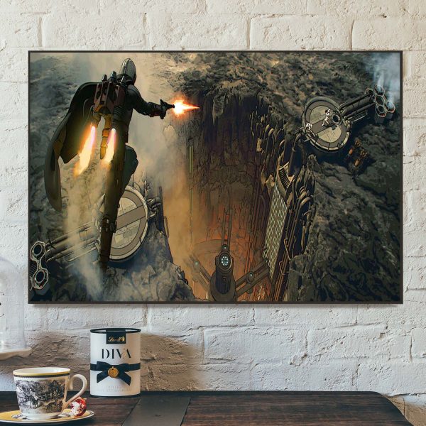 Marvel Studios Star Wars The Mandalorian Chapter 12 Home Decor Poster Canvas