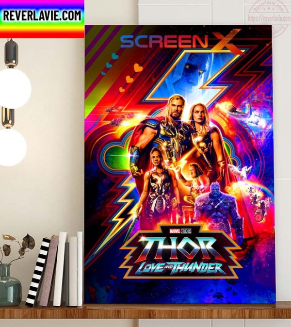 Marvel Studios The ScreenX Poster For Thor Love and Thunder Home Decor Poster Canvas