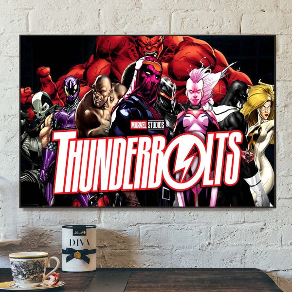 Marvel Studios Thunderbolts All Characters Home Decor Poster Canvas
