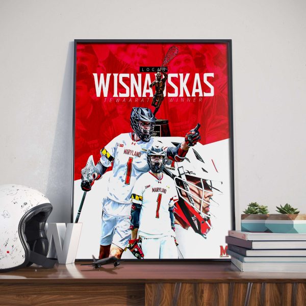 Maryland Lacrosse Logan Wisnauskas Best In The Nation 2022 Tewaaraton Award Winner Home Decor Poster Canvas