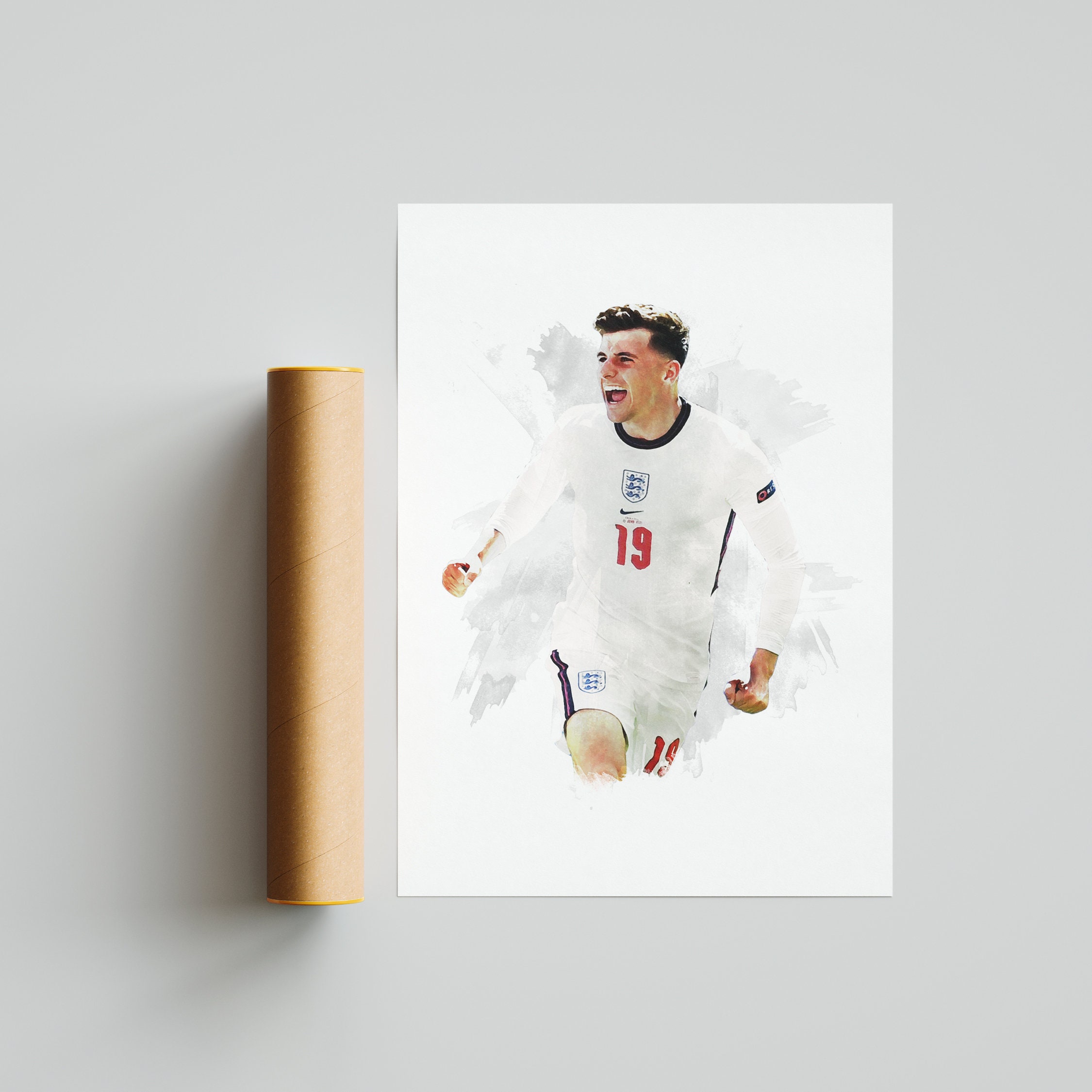 Mason Mount - England Star - Football Poster - Football Print