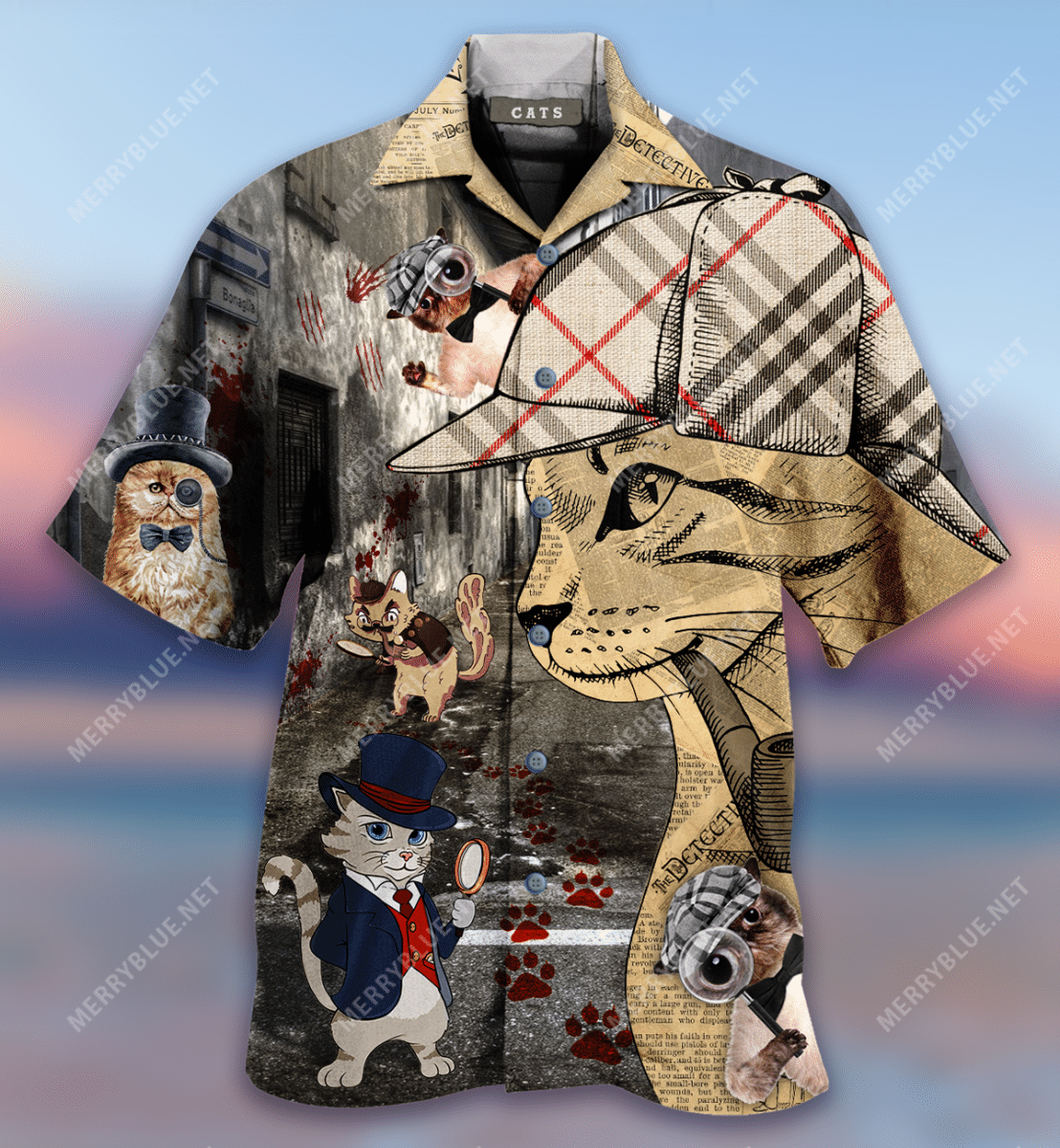 Master Detective Cats Hawaiian Shirt