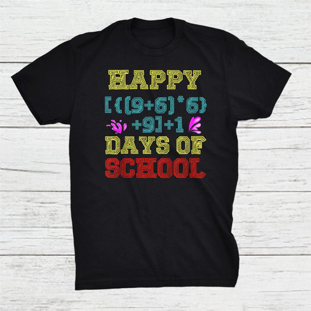 Math Formula 100 Days Of School Shirt Teacher Student Shirt