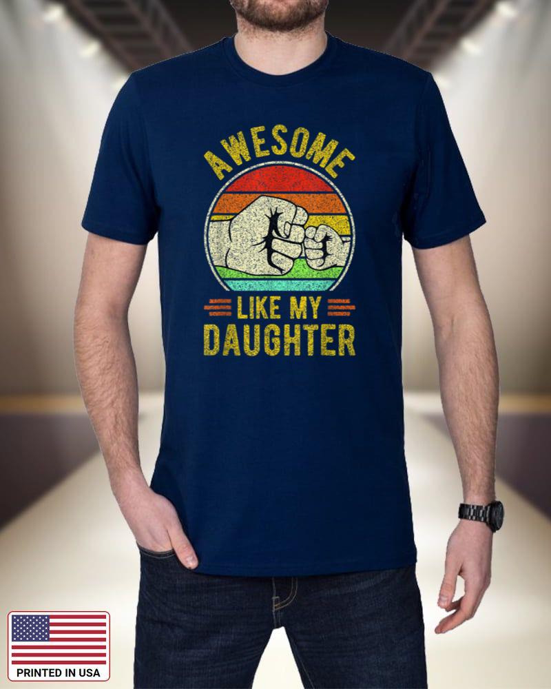 Mens AWESOME LIKE MY DAUGHTER Funny Father's Day Gift Dad Joke bERY1