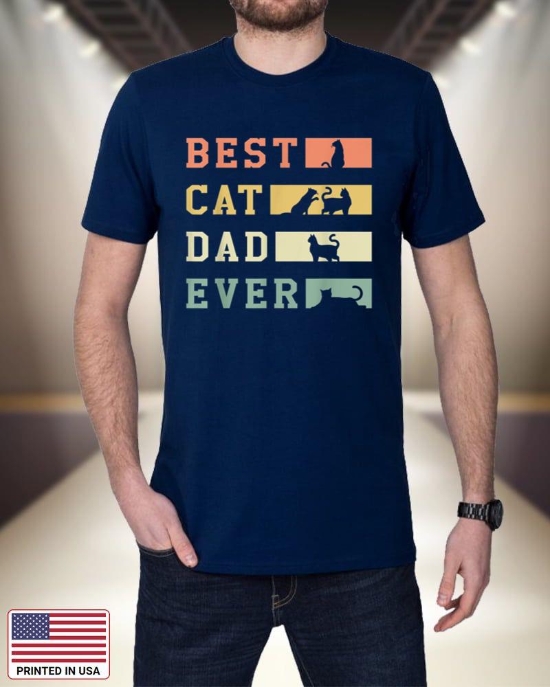 Mens Best Cat Dad Ever Fathers Day Papa Paw Love Kitten Meow zPg5i