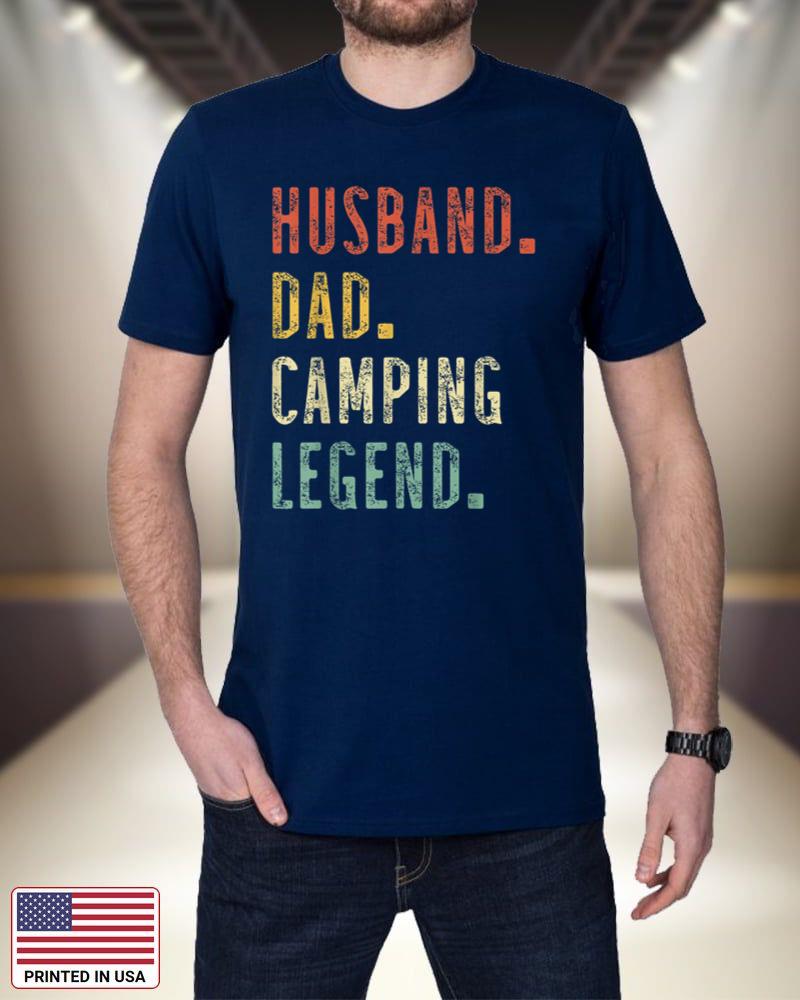Mens Father's Day Funny Camper Husband Dad Camping Legend Vintage 9pYh2