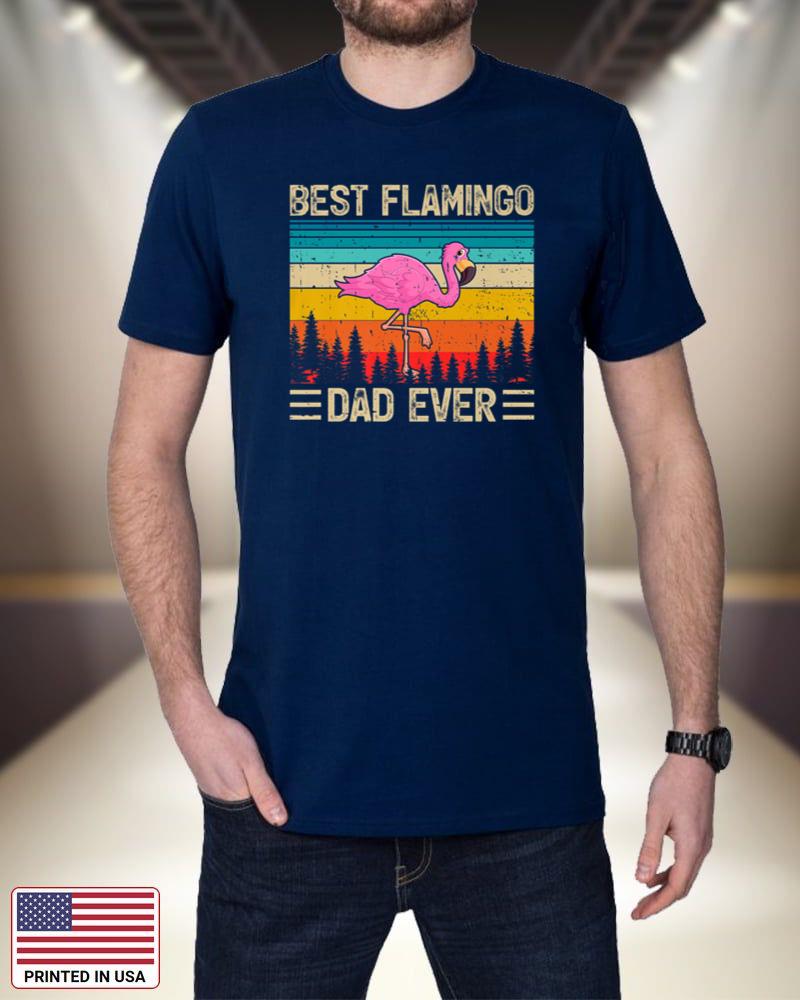 Mens Flamingo Bird Vintage Best Flamingo Dad Ever Father's Day Premium 8f0Dw
