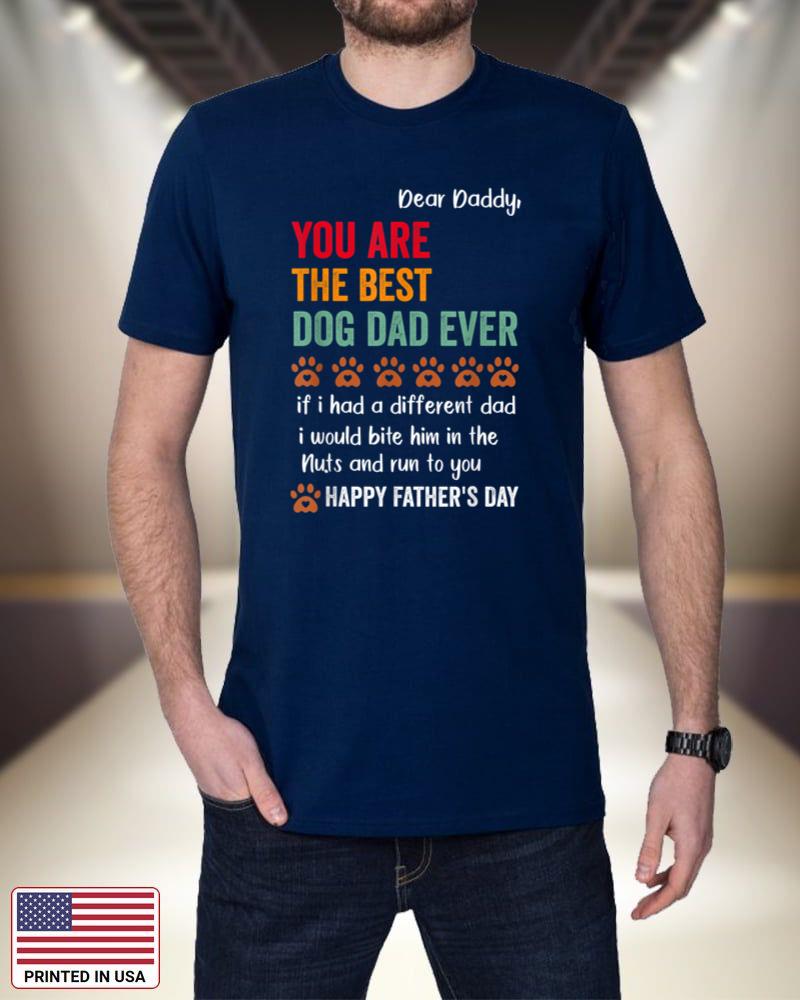 Mens funny happy fathers day from dog treats to dad quote Kxczz