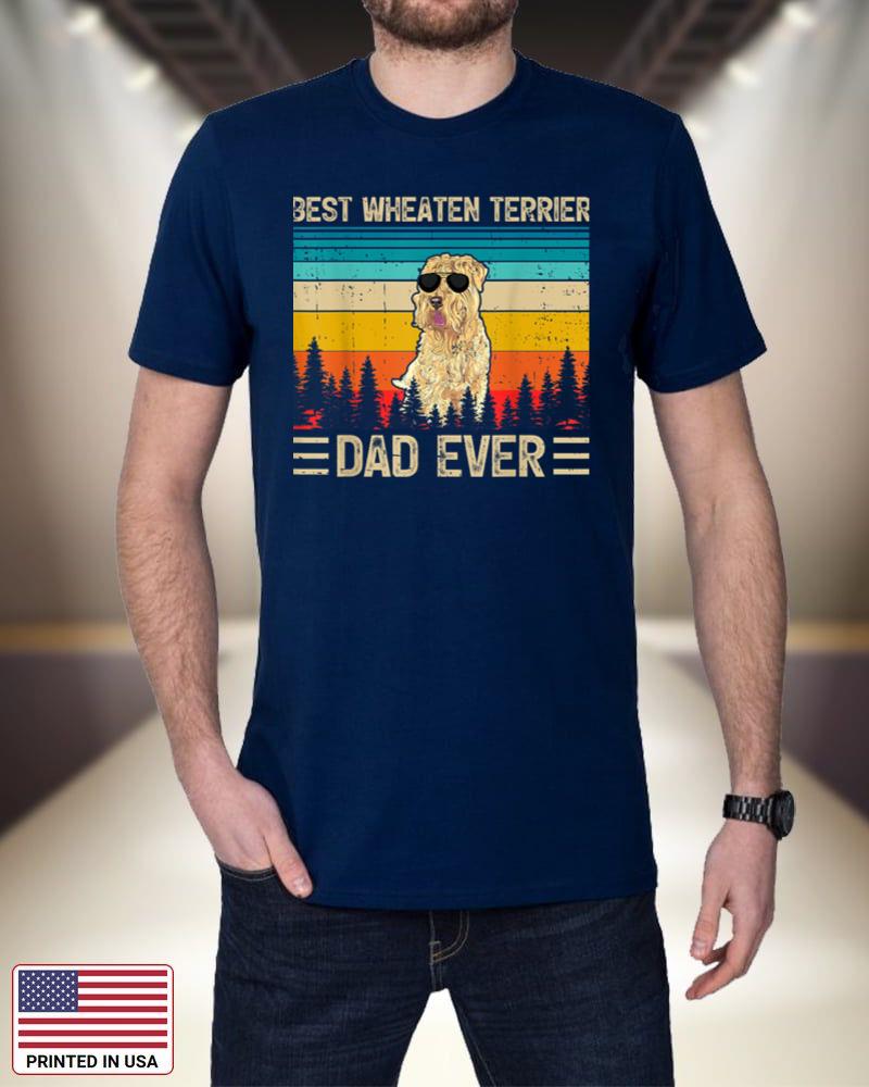 Mens Funny Vintage Best Wheaten Terrier Dad Ever Father's Day z1ODJ