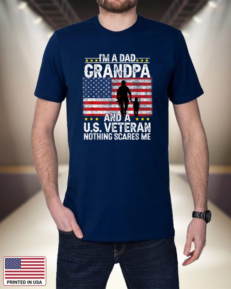 Mens I'm a Dad Grandpa and a Veteran Grandpa Fathers Day Ahjgd