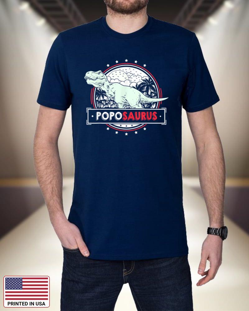 Mens PopoSaurus T-Rex Tshirt for Popo Funny Men Fathers Day Popo ahOUW