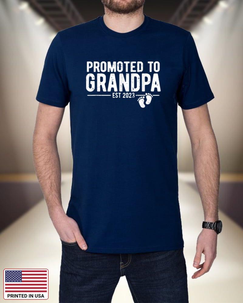 Mens Promoted to Grandpa 2023 Soon To Be Grandpa, New Grandfather vbAFu