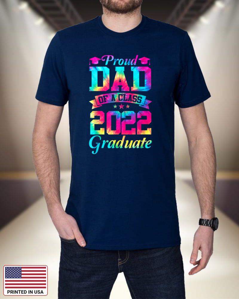 Mens Proud Dad of a Class of 2022 Graduate Senior 22 Tie Dye_1 7t55e