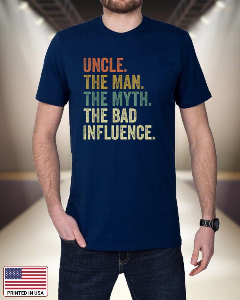 Mens Vintage Fun Uncle Man Myth Bad Influence Funny T-shirt._1 POFxr