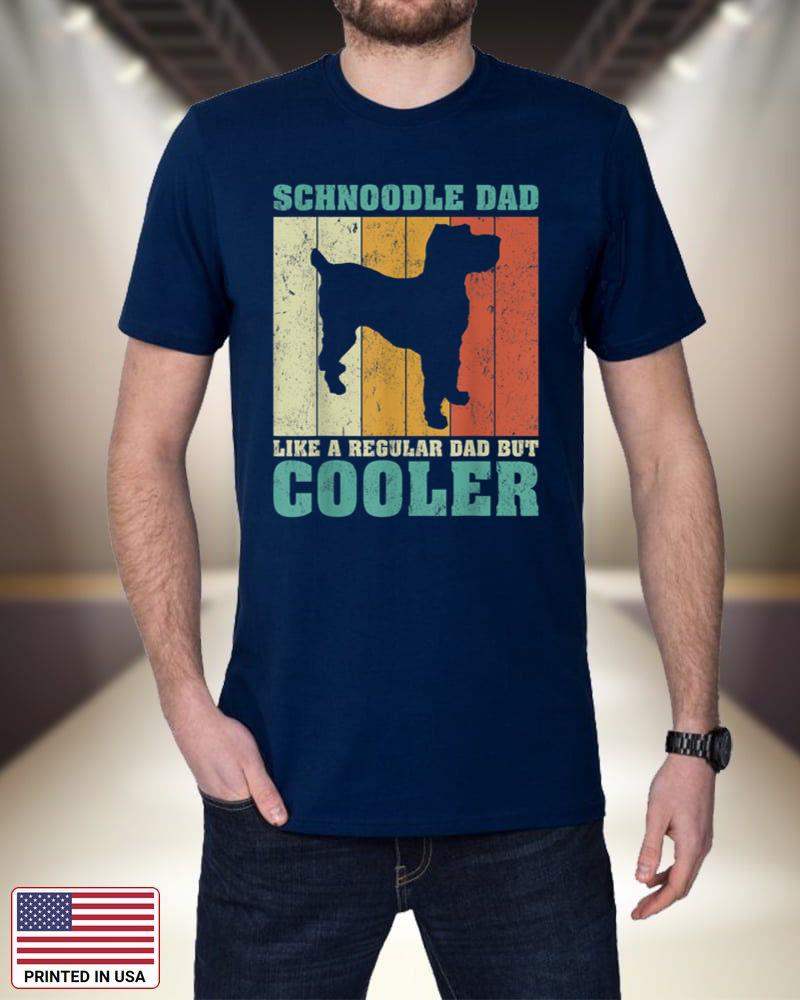 Mens Vintage Retro Schnoodle Dad Like A Regular Dad Father's Day Jam5p