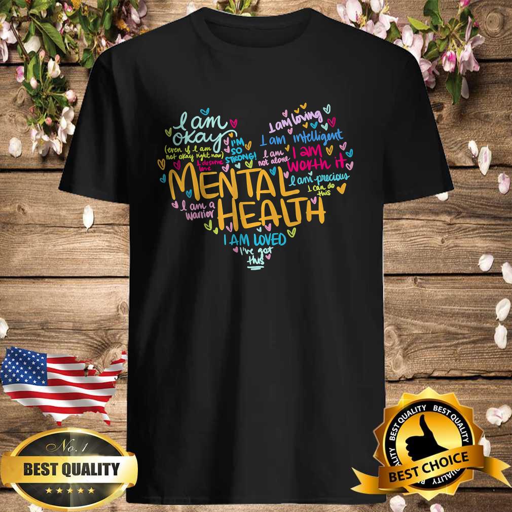 Mental Health Awareness Depression Pullover Heart T-Shirt