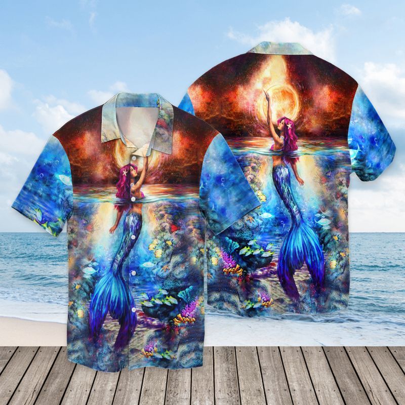 Mermaid Hawaiian Shirt Unisex Adult