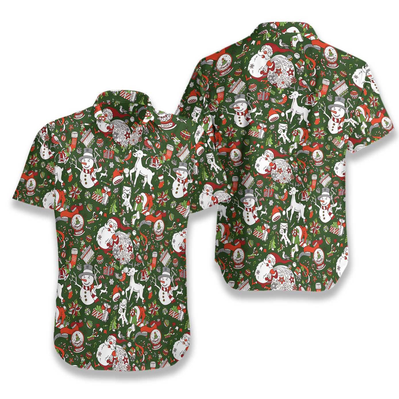 Merry Christmas Pattern 3 Ez12 2610 Hawaiian Shirt