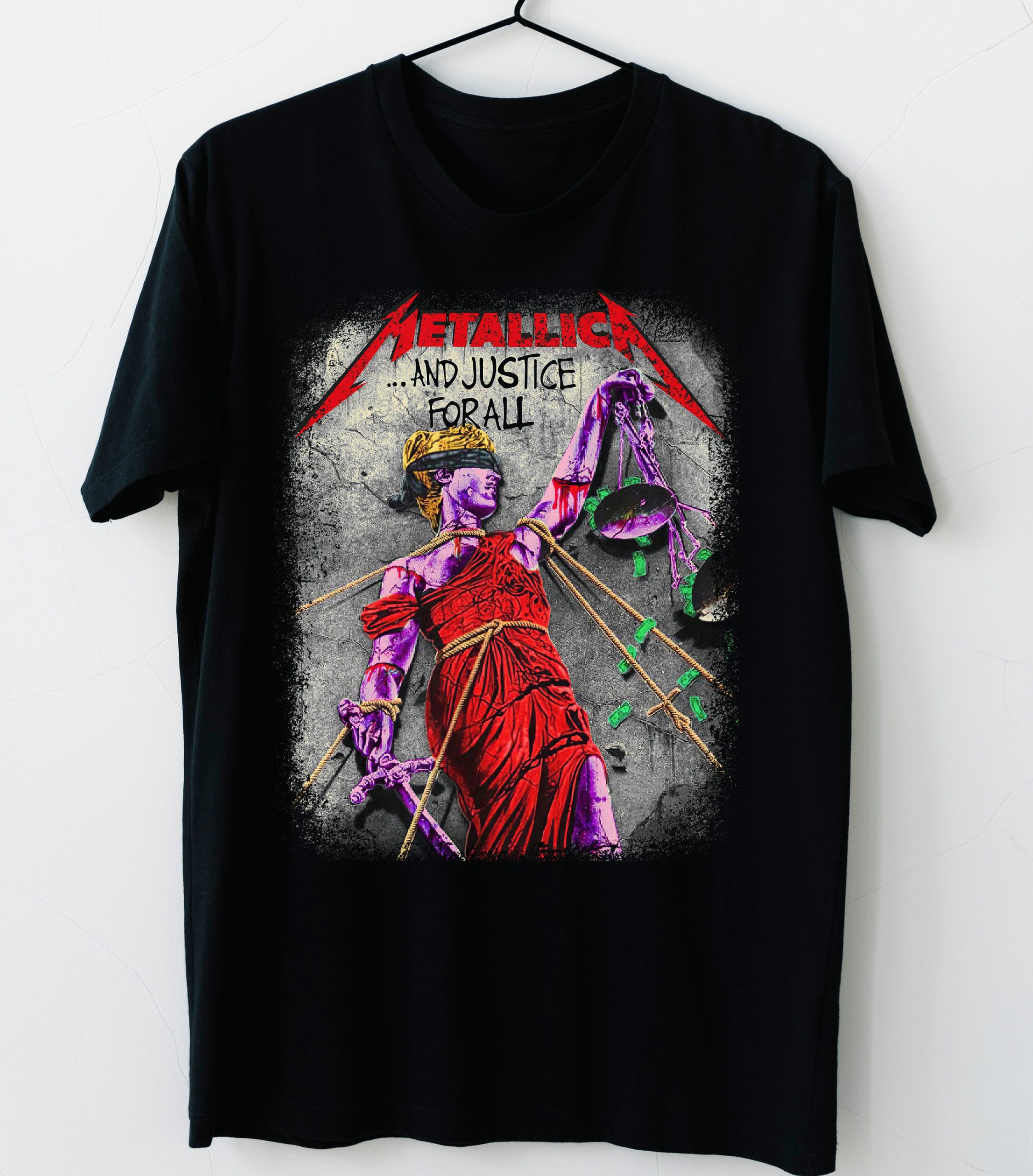 Metallica And Justice For All Punk Rock Unisex T-Shirt