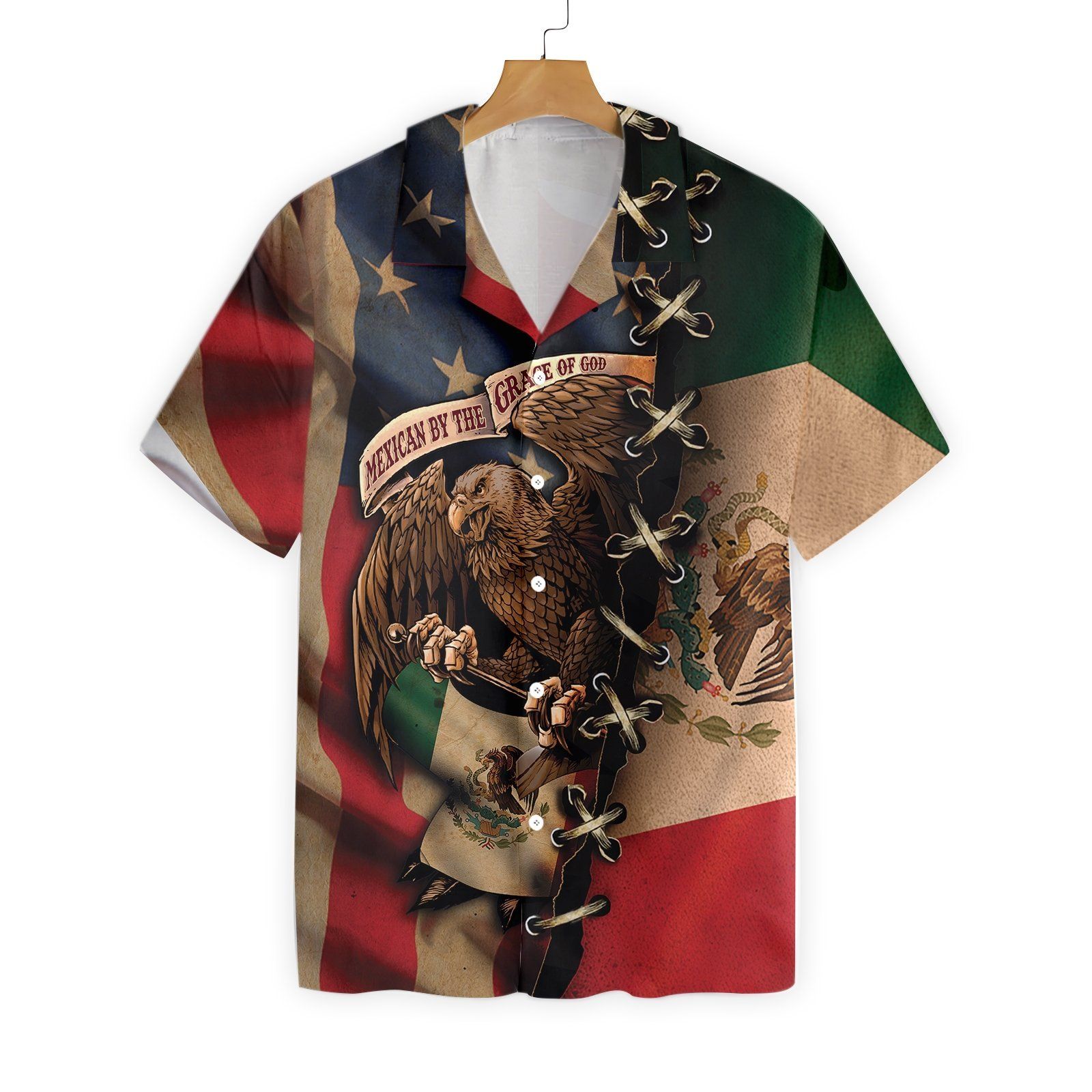 Mexican By The Grace Of God Ez12 3001 Hawaiian Shirt