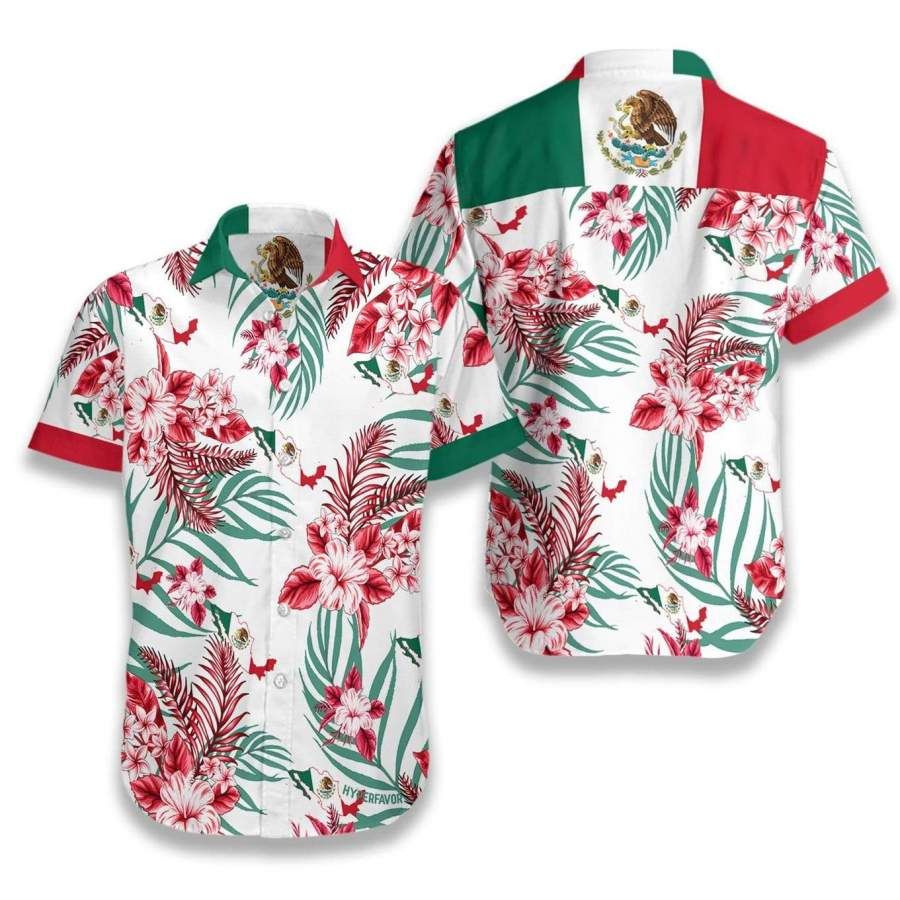 Mexico Proud Hawaiian Aloha Shirts #v