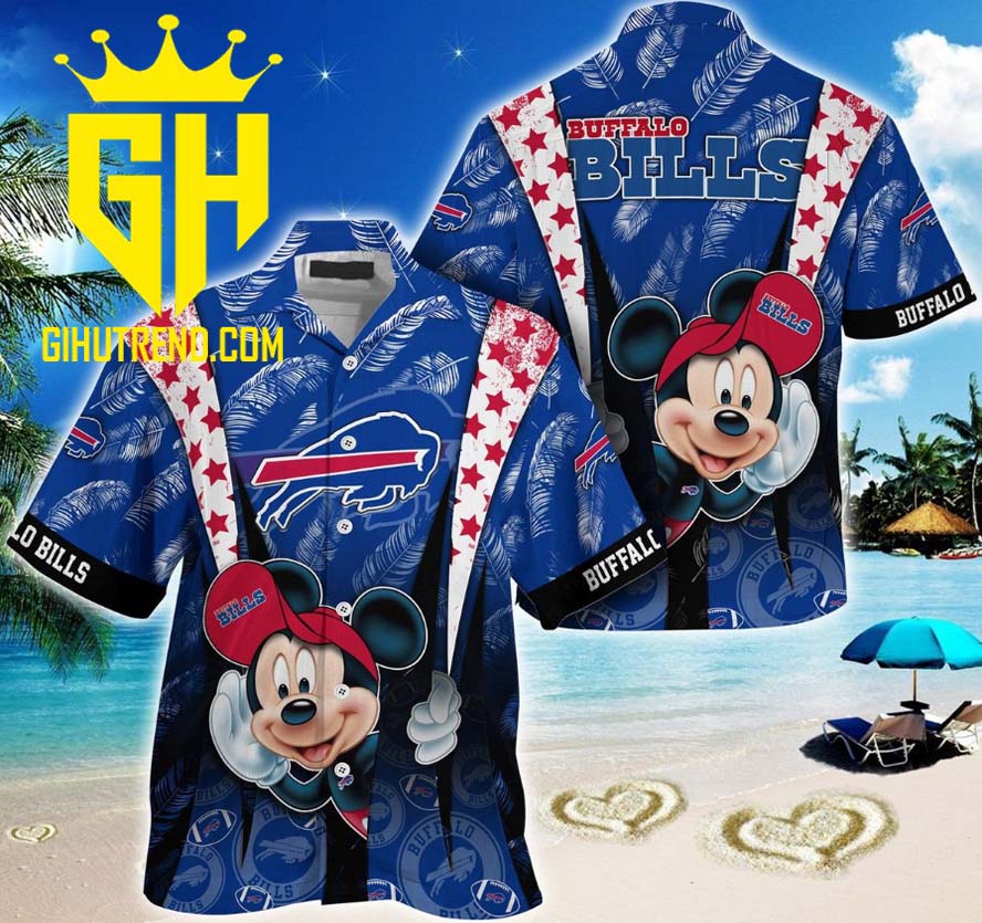 Mickey Mouse Buffalo Bills NFL Summer Hawaiian Shirt And Shorts