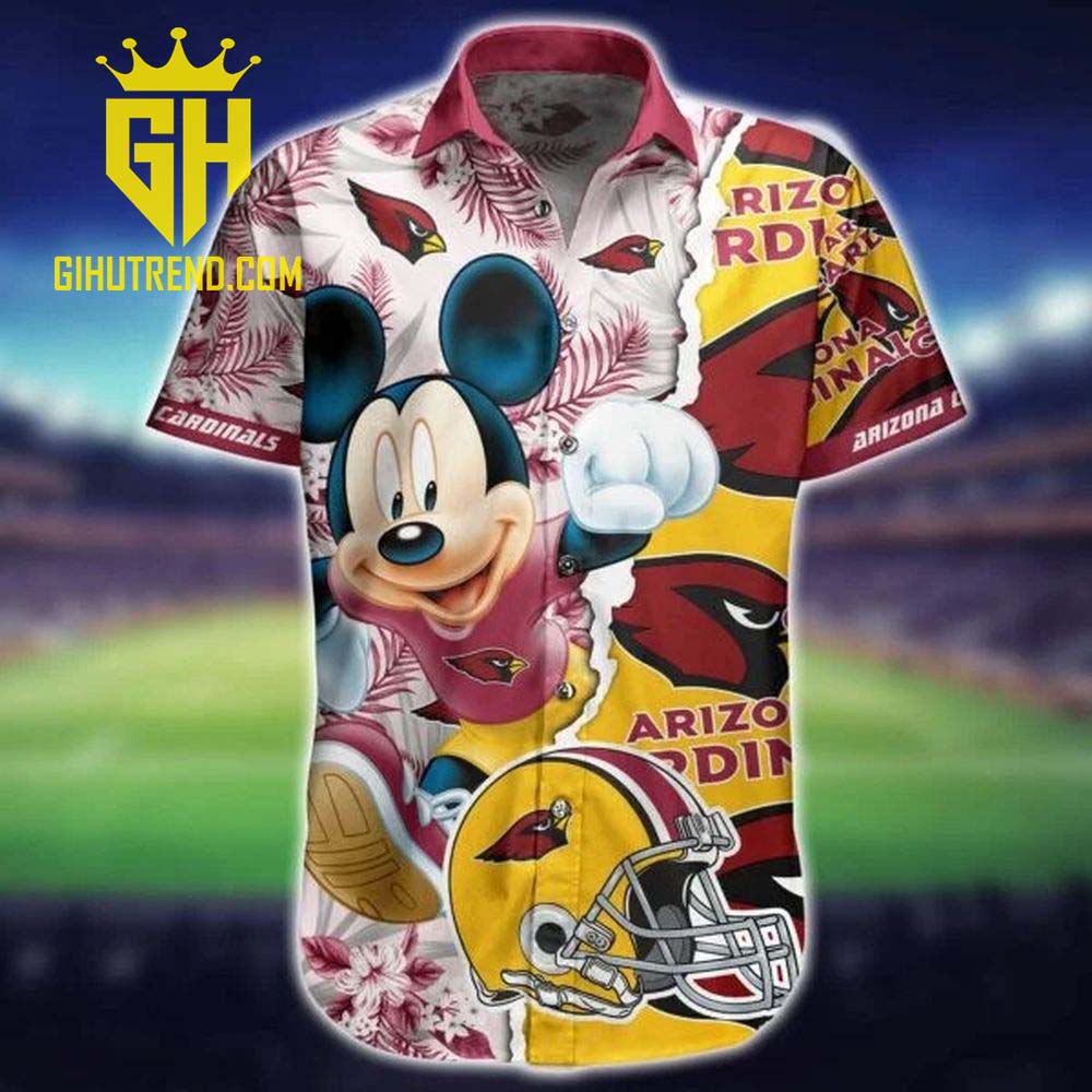 Mickey Mouse Cute Arizona Cardinals NFL Hawaiian Shirt