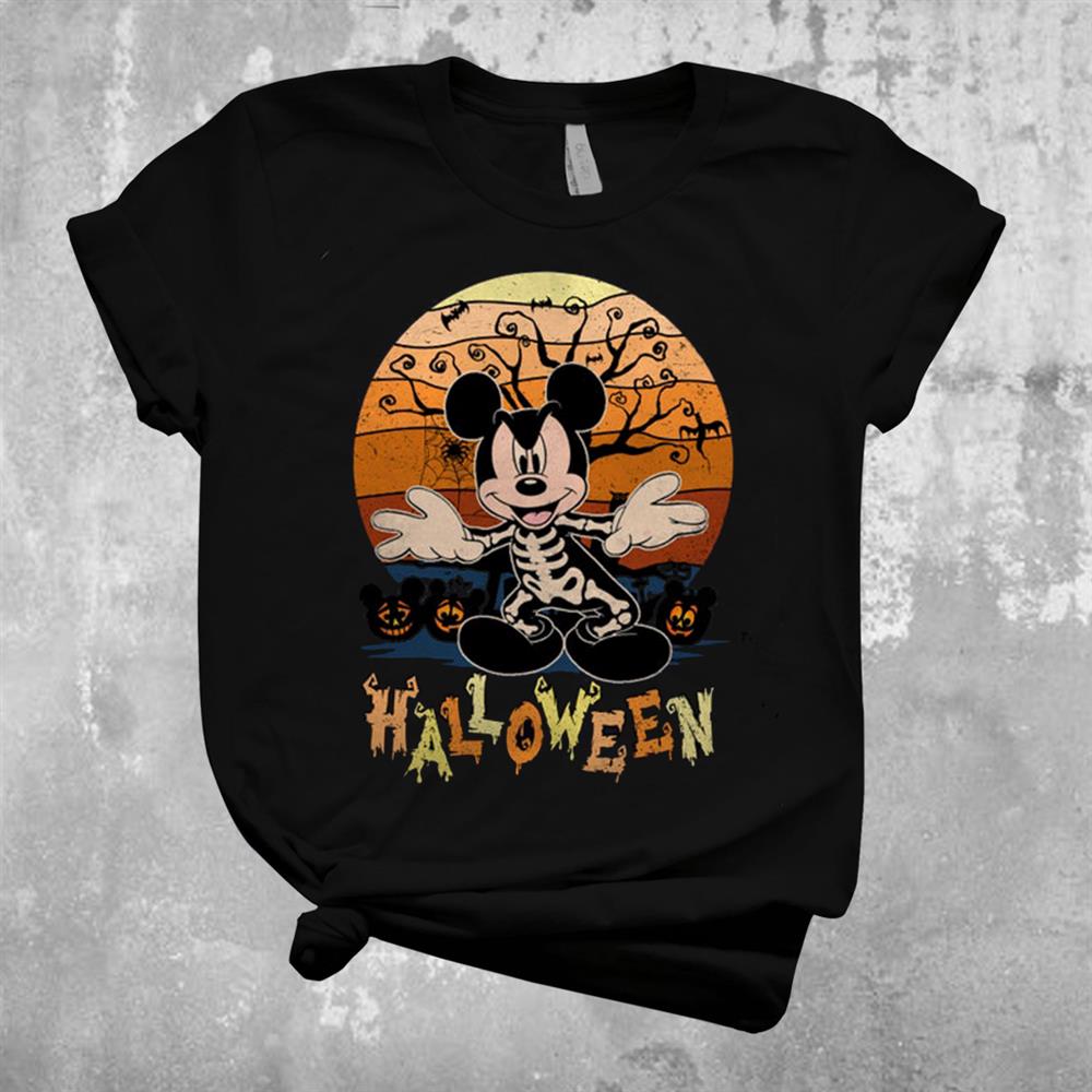 Mickey Skeleton Keleton Vintages Shirt