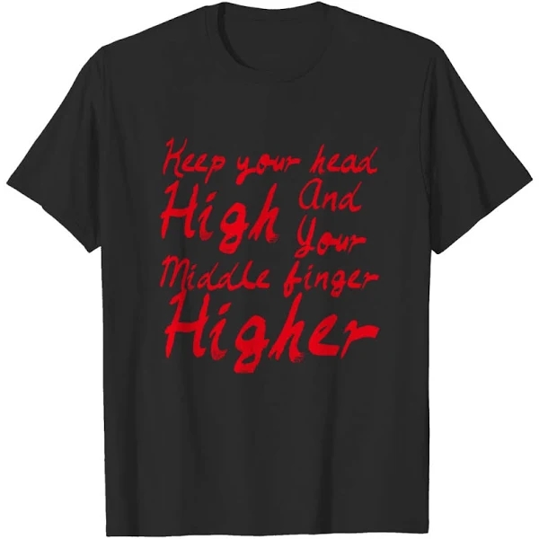 Middle Finger High T Shirt