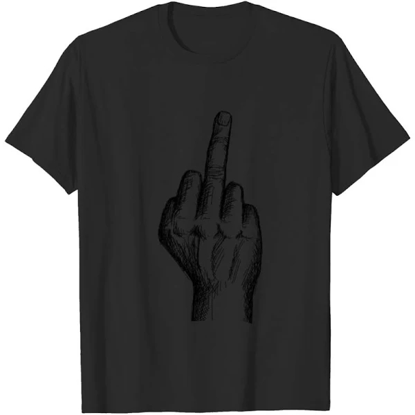 Middlefinger Greeting Salute for Rebels T Shirt