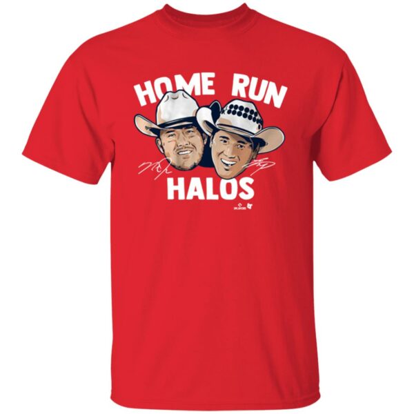 Mike Trout & Shohei Ohtani Home Run Halos Shirt Breakingt Store Los Angeles Angels Fans