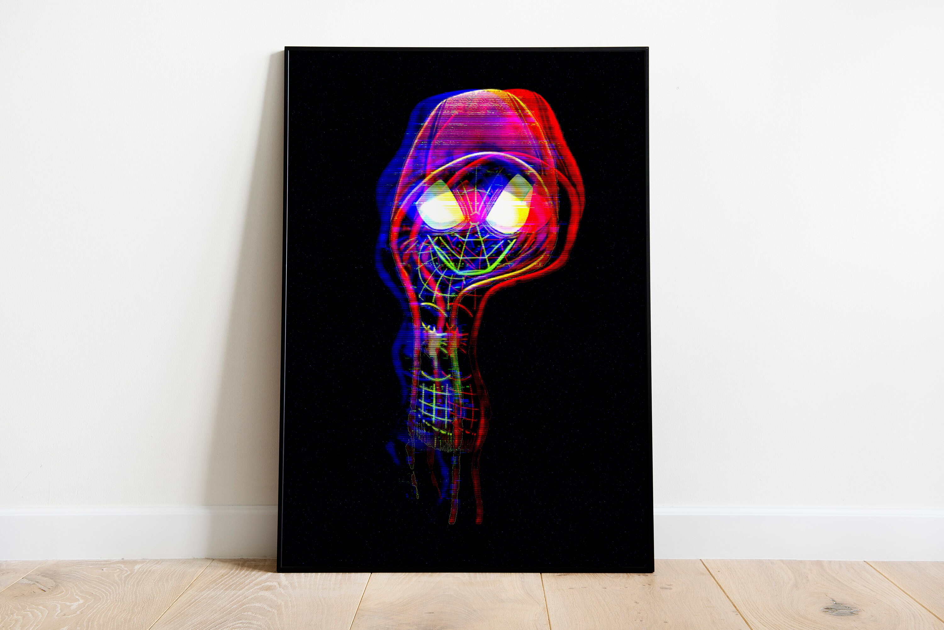 MILES MORALES POSTER - Spider-Man Poster - Into the Spider-Verse Poster - Marvel Poster - Wall Art - Digital Art - Glitch Art - Printed Art