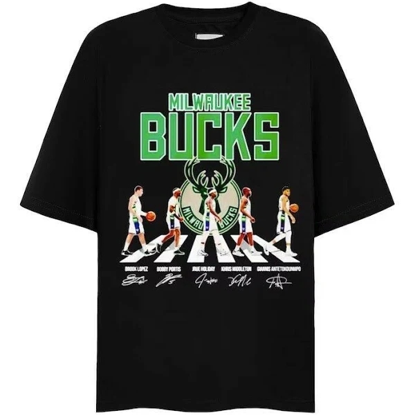 Milwaukee Bucks Abbey Road Signatures Shirt Bucks Abbey Road Shirt