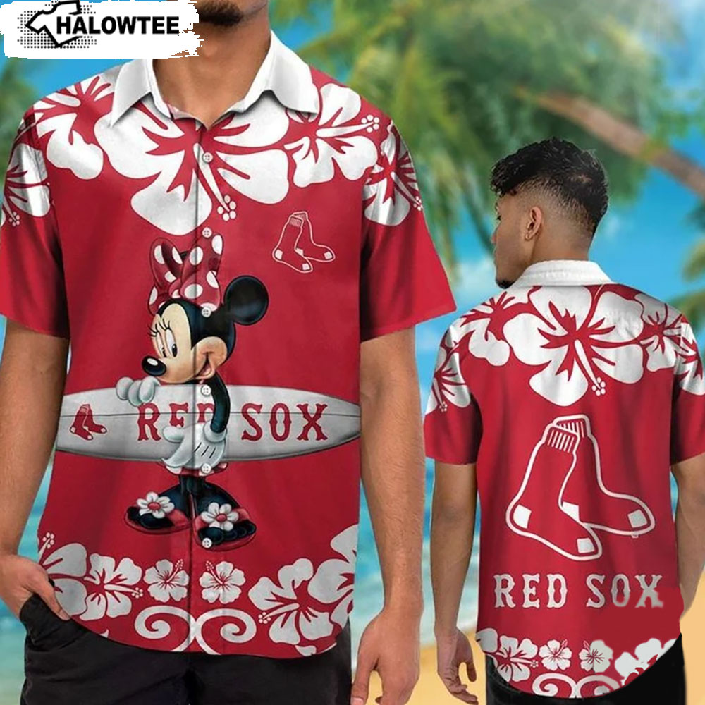 Minnie Mouse Boston Red Sox Hawaiian Shirt S to 5XL Gift for Red Sox Fans