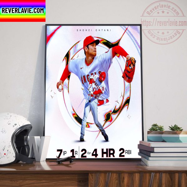 MLB Los Angeles Angels Shohei Ohtani Home Decor Poster Canvas