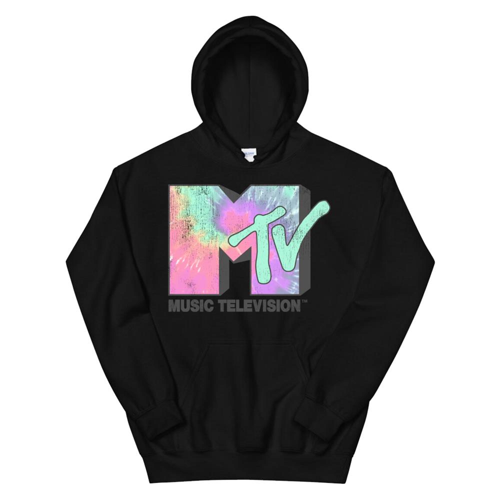 Mtv Logo Neon Tie Dye Classic Hoodie