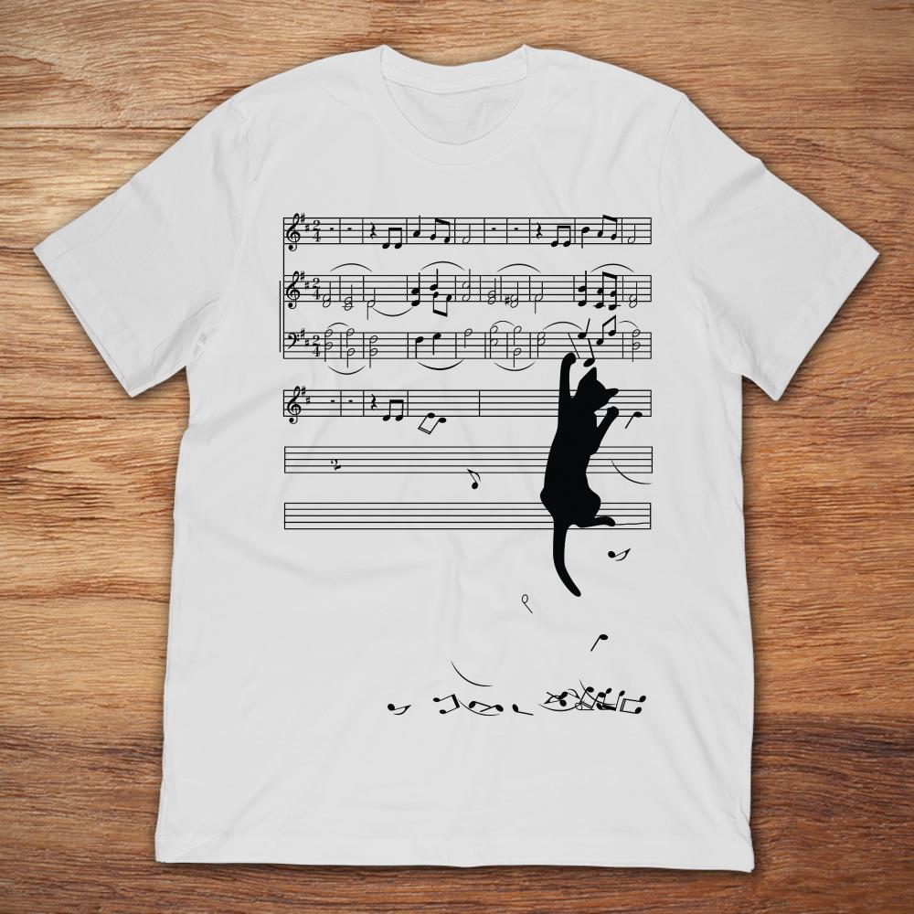 Music Spectrum Cat Print