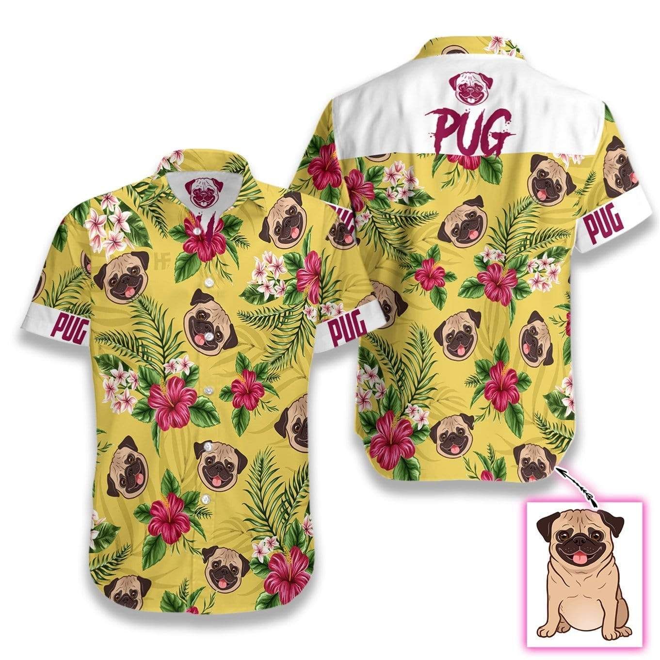 My Dog Custom Photo Hawaiian Aloha Shirts #h Big And Tall Hawaiian Shirts