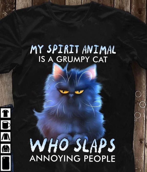 My spirit animal is a grumpy cat who slaps annoying people – Blue cat