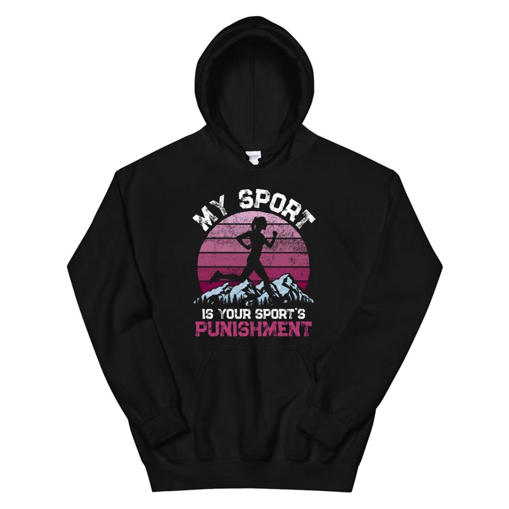 My Sports Is Your Sports Punishment Vintage Athlete Runners Hoodie