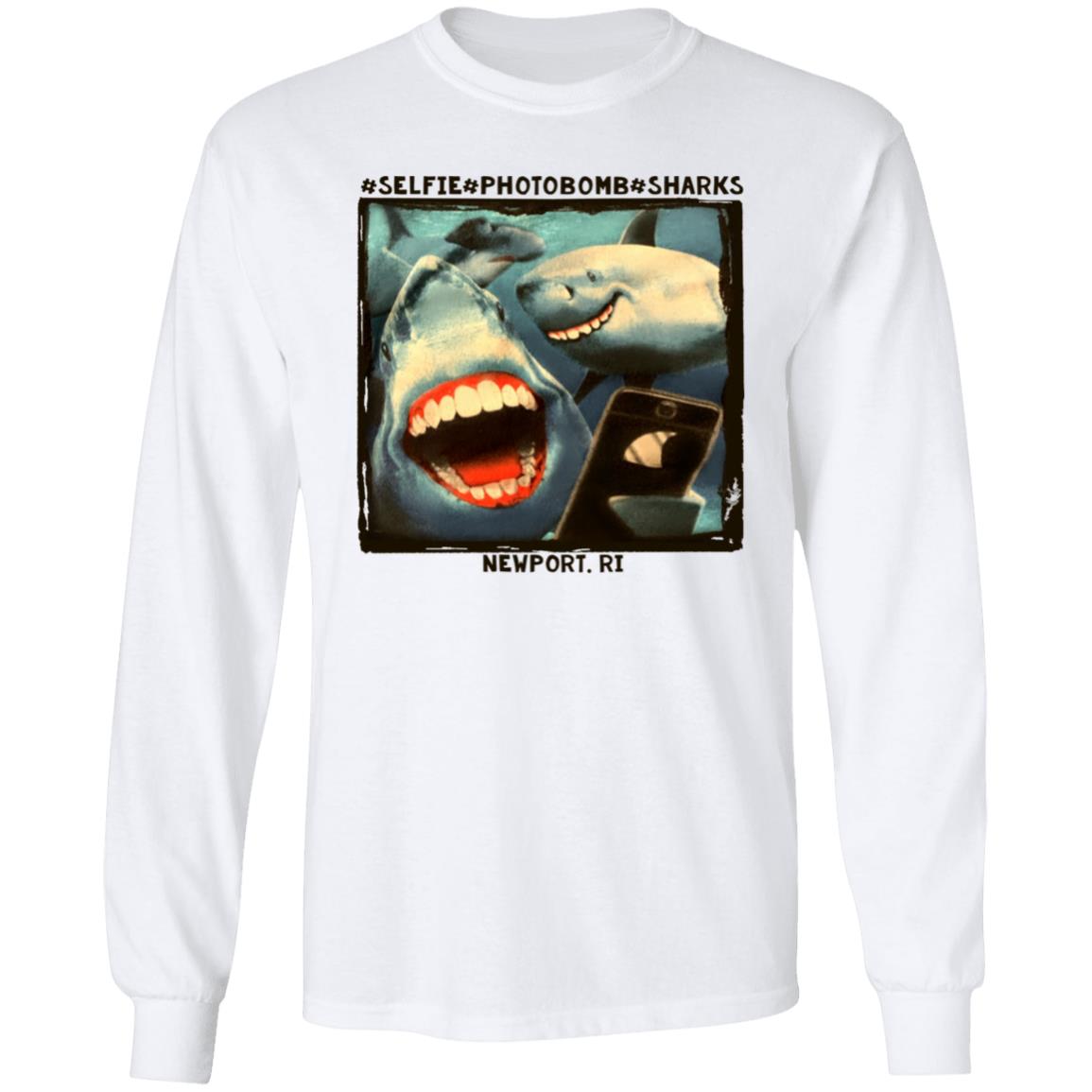 Myownnovember Selfie Photobomb Sharks Newport Shirt