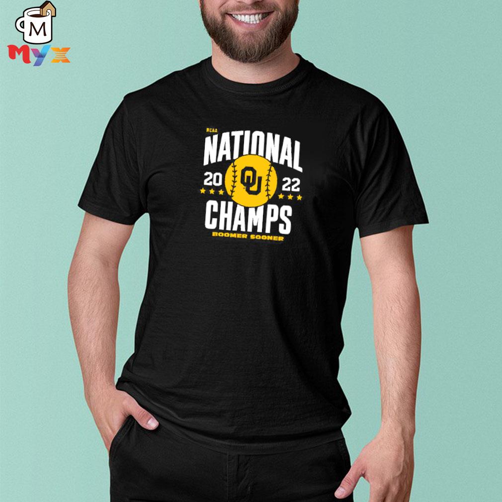 National champs 2022 boomer sooner 2022 Oklahoma softball national champs homefield apparel merch shirt
