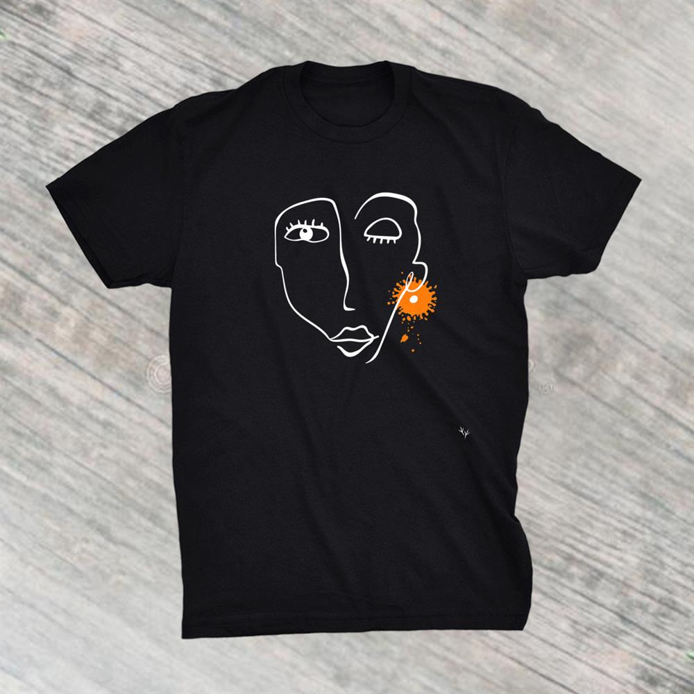 Navalnyis Human Face Portrait In Minimalistic Style Shirt