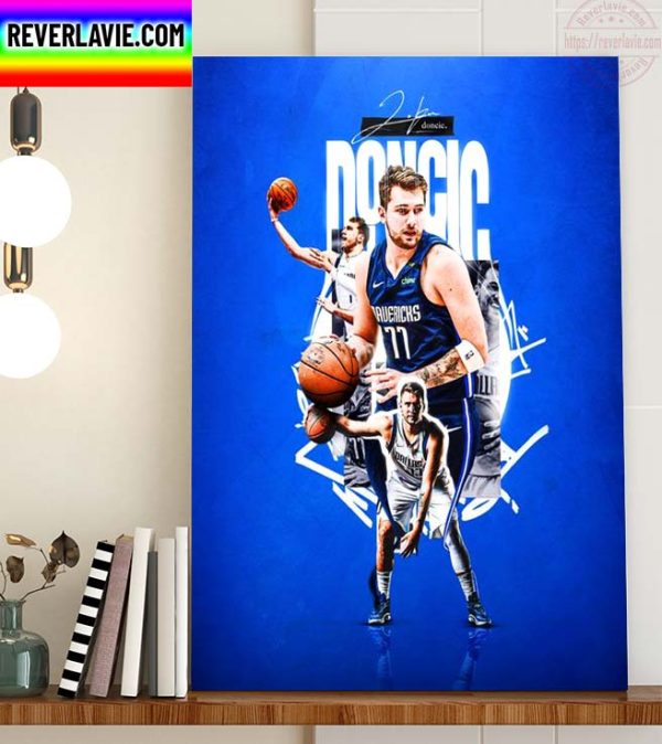 NBA Dallas Mavericks Luka Doncic Home Decor Poster Canvas